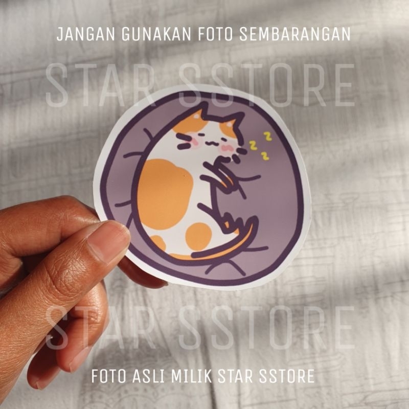 

Stiker Kucing Tidur Sleeping Cat Sticker