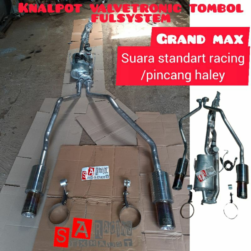 knalpot header valvetronic tombol standart racing,suara pincang/harley MOBIL  PICK UP