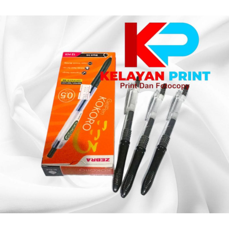 

PULPEN KOKORO 0,5 TINTA HITAM/BIRU/MERAH PERPAK (12 PCS)