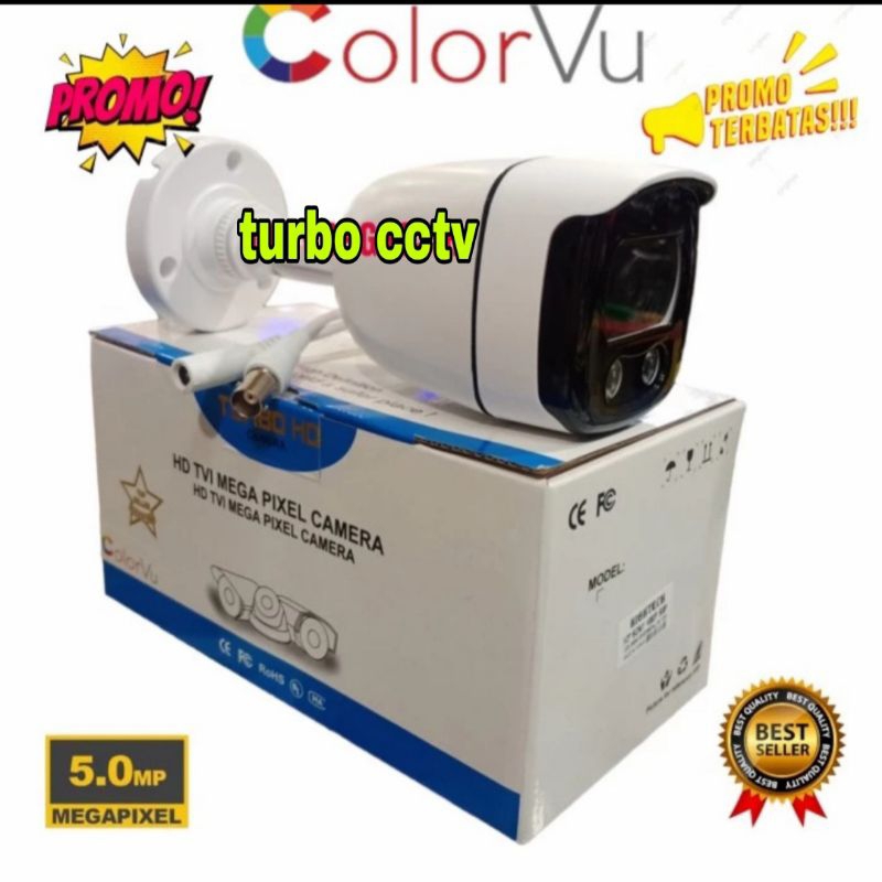 Camera Cctv Colorvu 5MP Full HD 1080p Outdoor Kamera Cctv 5 Mp malam Berwarna