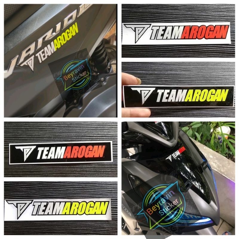 STICKER TEAM AROGAN 15CM CUTTING