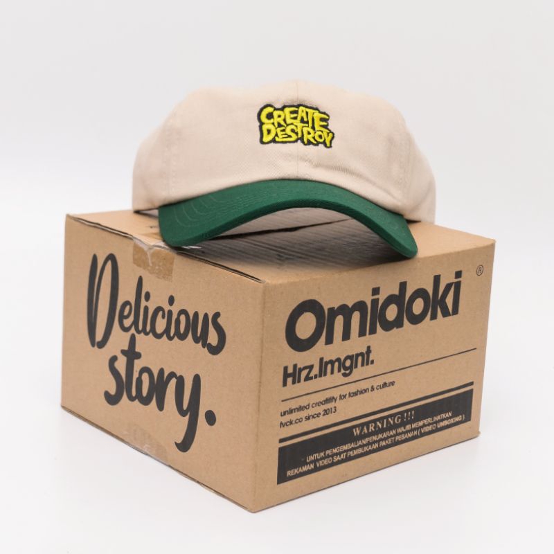 Omidoki Topi Polo Caps Ijo Botol Cream Dest