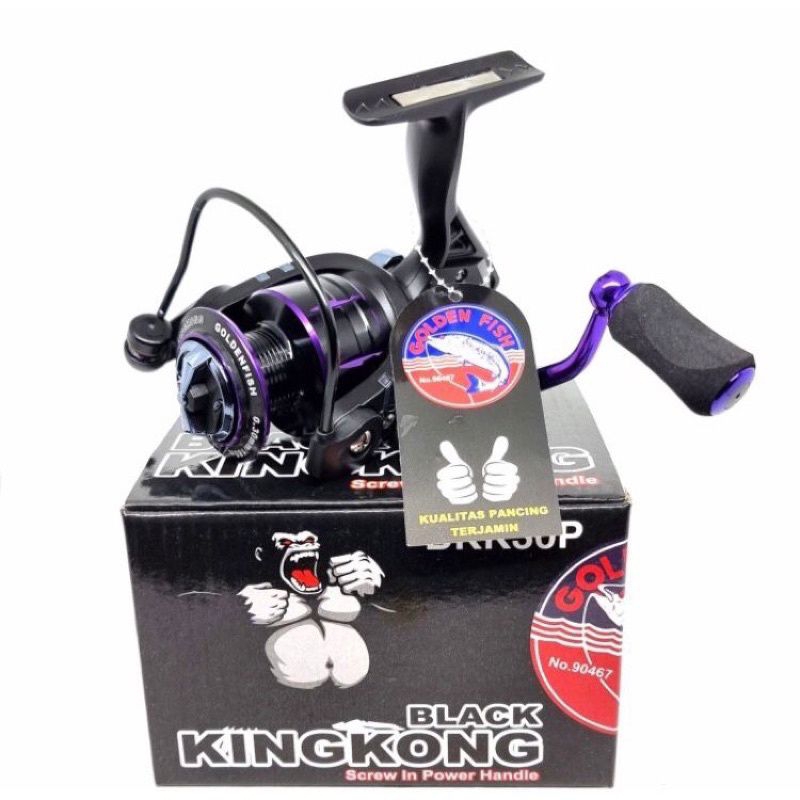 REEL SPINNING POWER HANDLE GOLDEN FISH BLACK KINGKONG 1000-6000