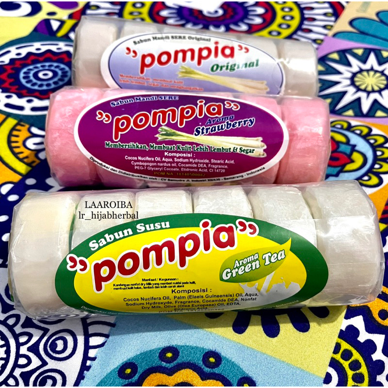 Sabun Susu Pompia Original Menutrisi Kulit Untuk Jerawat Dan Flek Hitam