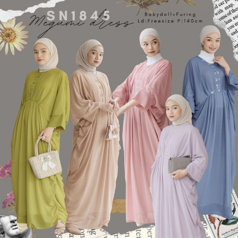 MEGUMI DRESS / DRESS KONDANGAN / DRESS HARI RAYA /KAFTAN LEBARAN