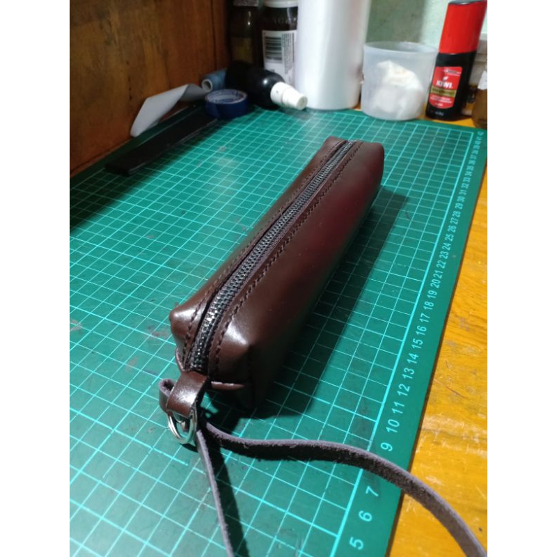 

tempat pensil kulit sapi asli