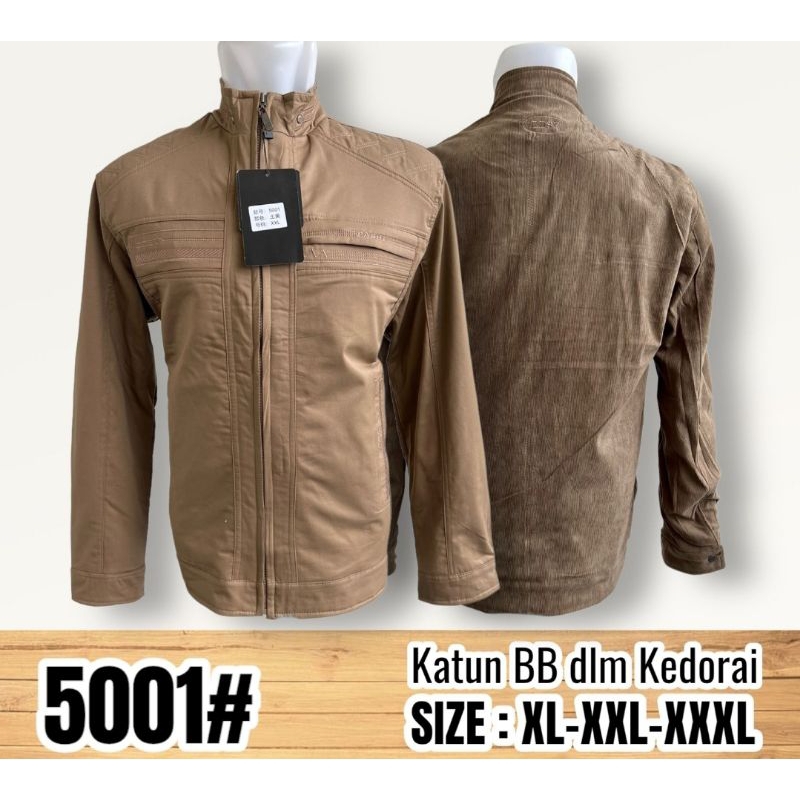 jaket bolak balik katun kodorai import