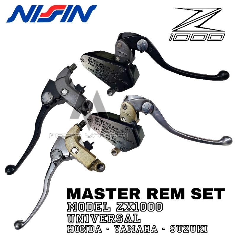 HANDLE MASTER REM SET KANAN MASTER KIRI KOPLING ZX1000 UNIVERSAL  COCOK UNTUK SEMUA JENIS MOGE R15 R25 V2 V3 NINJA 250 NINJA 150 FI XABRE XSR CBR150 250 GSX VIXION RX KING SATRIA FU DLL