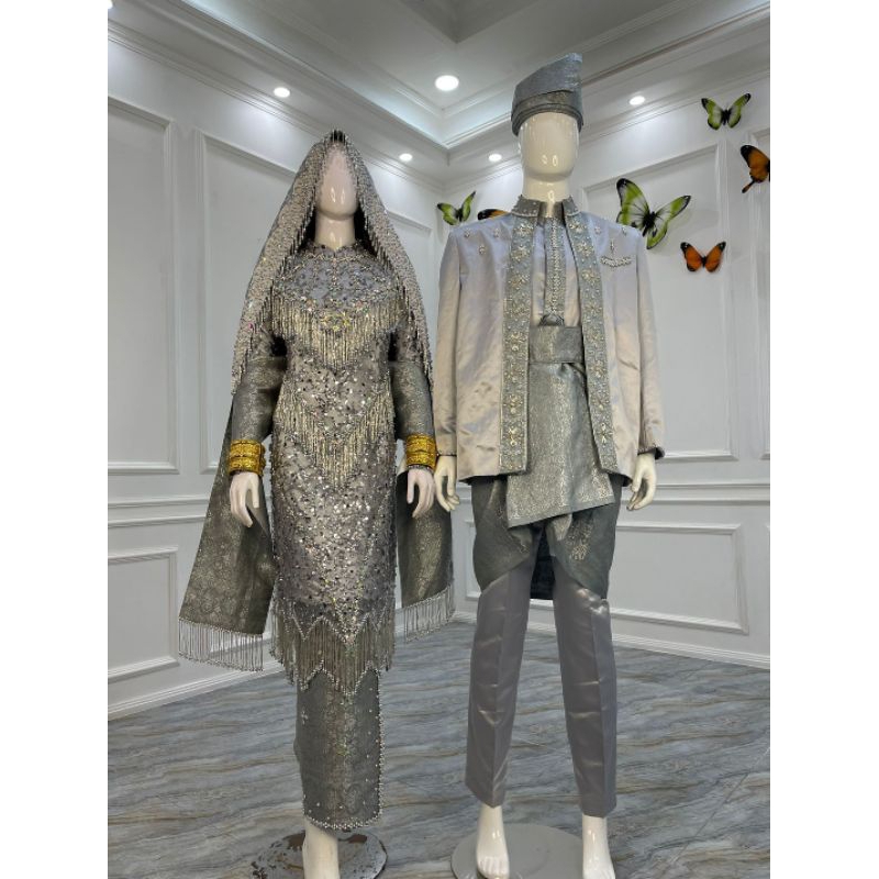 KOTO GADANG COUPLE MEWAH BEREKOR MODERN//GAUN KOTO GADANG ADAT MINANG//BESKAP