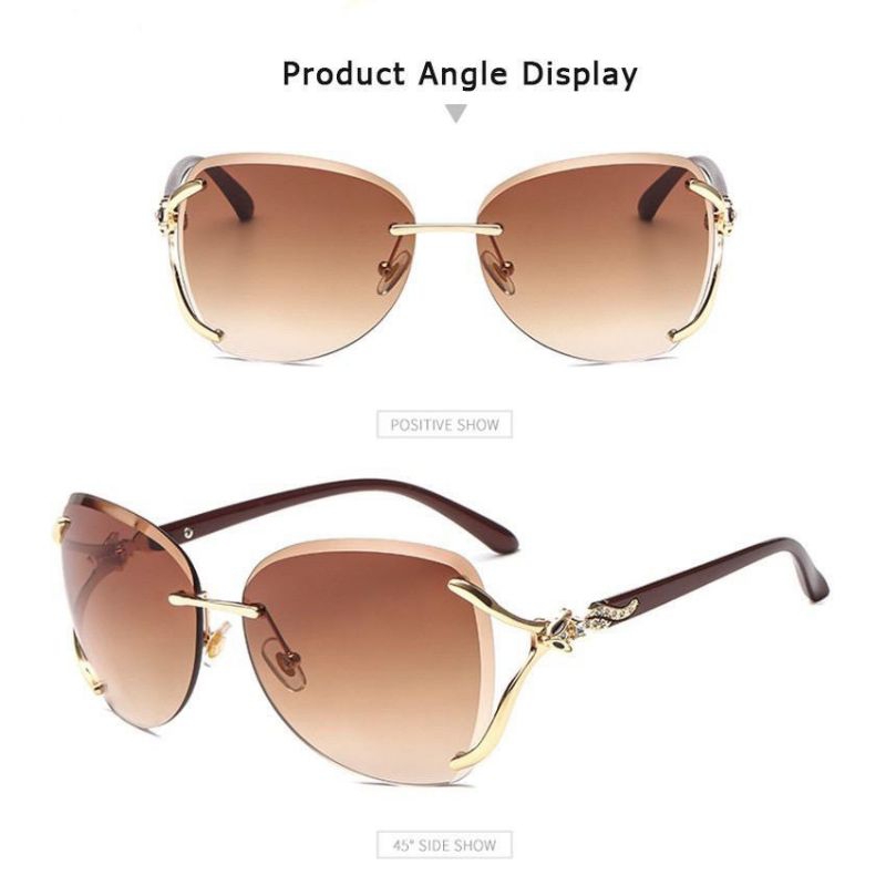 Kacamata Wanita Import Retro Anti Radiasi UV Protection Sunglasses Korean Fashion Besar