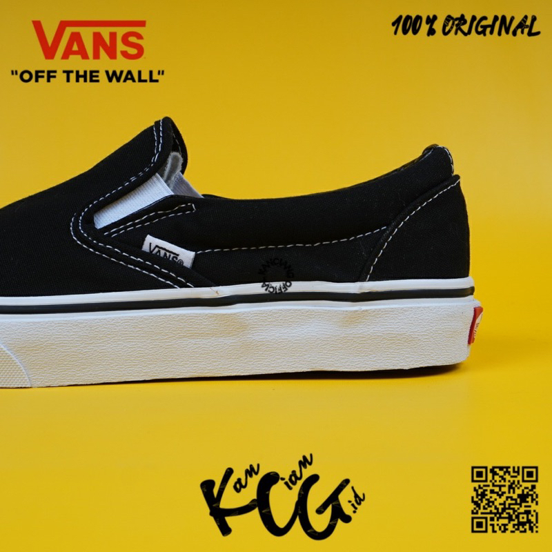 Vans Slip On Classic Black White 100% Original Bnib