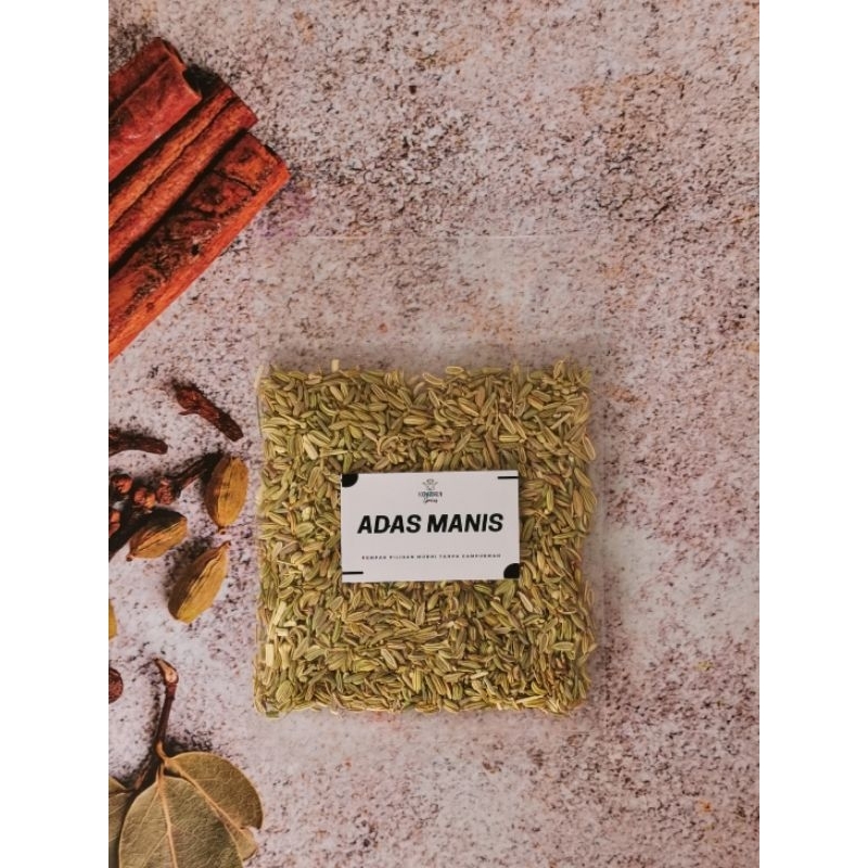 Adas Manis - Biji Adas - Fennel Seeds 25 Gram