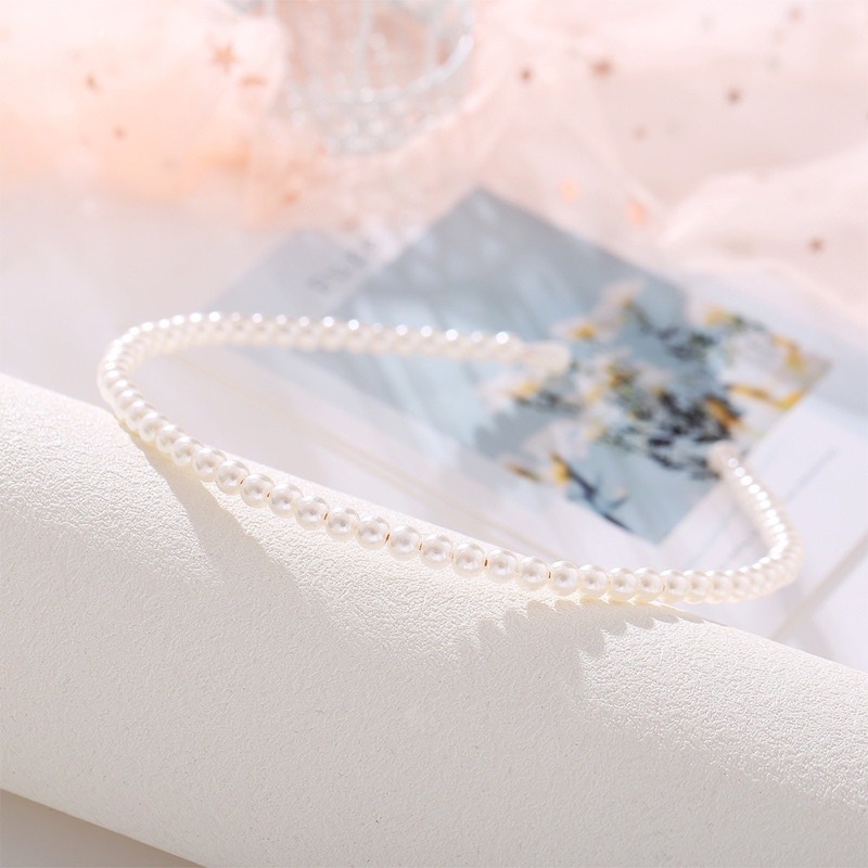 Bando Mutiara| Korean Fashion Pearl Headband Ins Princess Hairband Bando Gaya Korea Elegant Women Hair Accessoires Gift Bandana Pearl Bando Mutiara