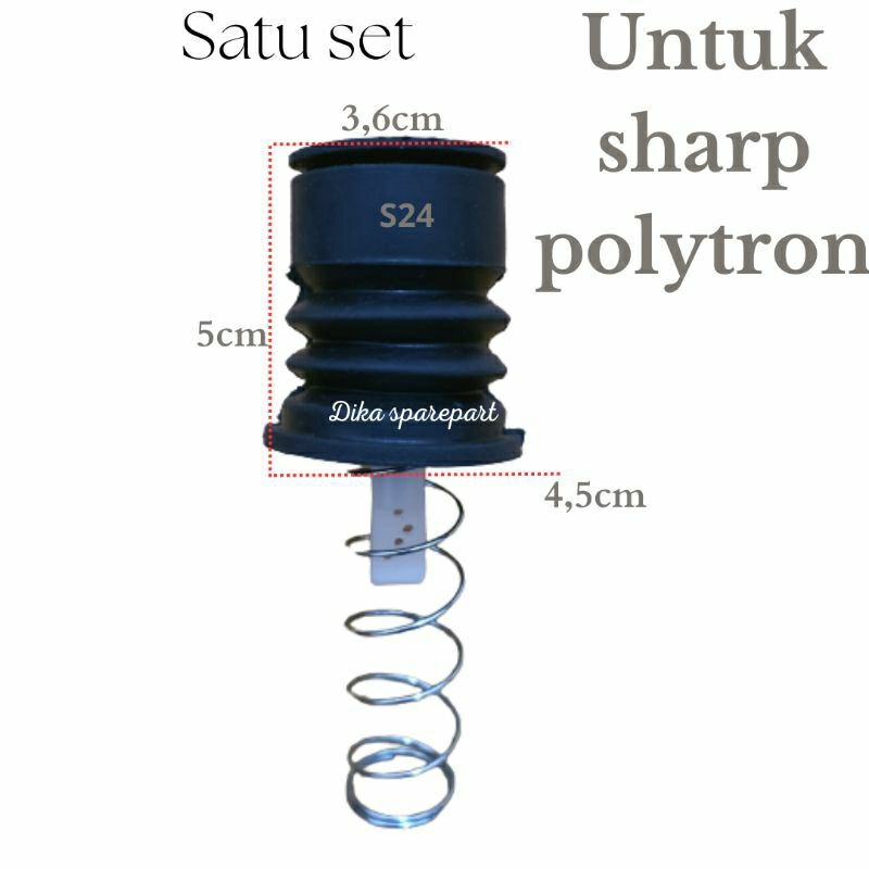 karet seal satu set s24pembuangan mesin cuci politron