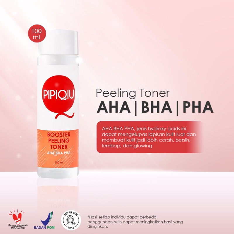 Pipiqiu Booster Peeling Toner AHA BHA PHA 100ml (PPT) Terlaris