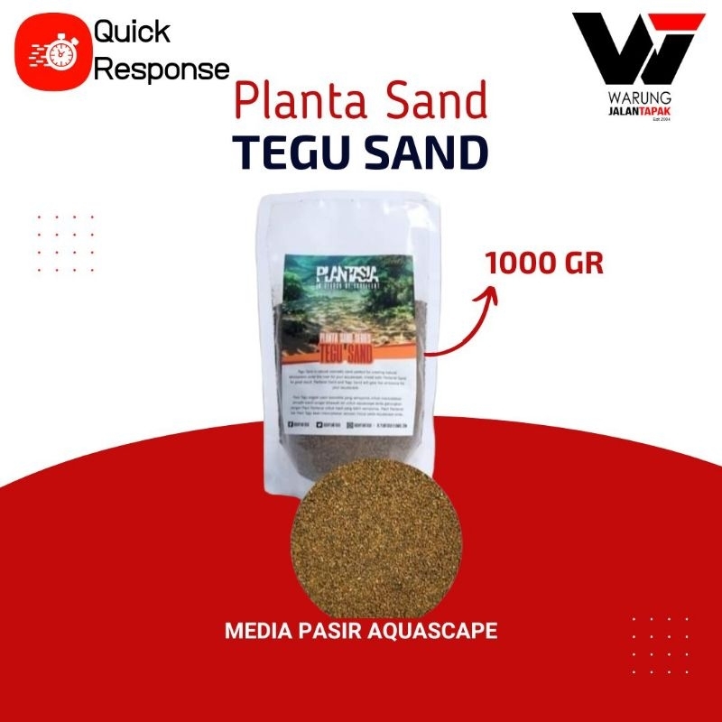 Pasir Aquascape Tegu Sand Plantasia 1000gr Substrat Media