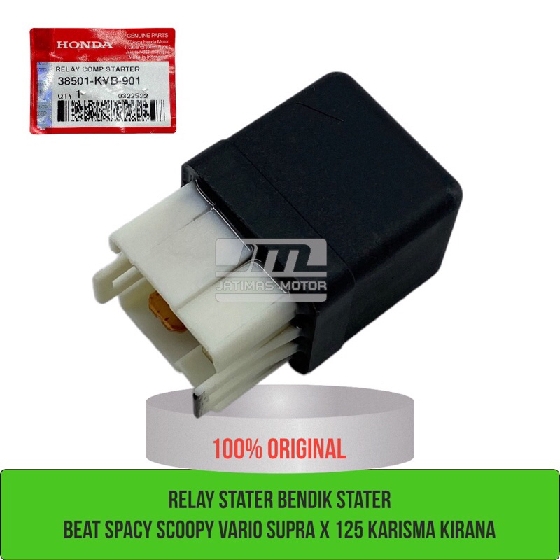 38501-KVB-901 ORIGINAL HONDA  AHM 100%  RELAY COMP STATER BENDIK STARTER RELAY COMP START 38501KVB90