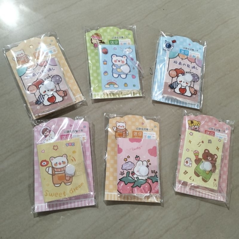 NOTE BOOK MINI LUCU ukuran 4x6