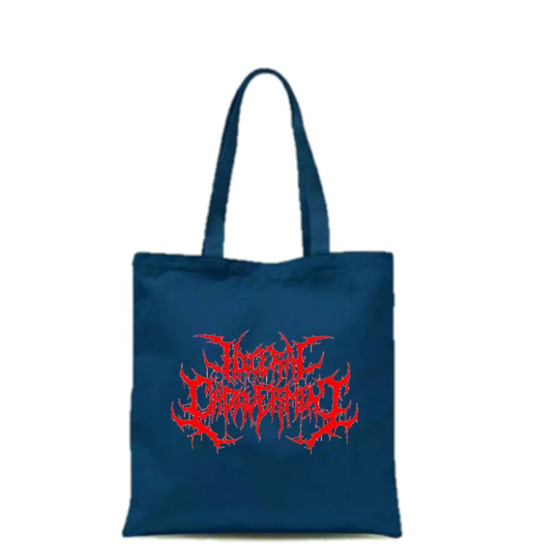 TOTE BAG KANVAS RESLETING PRIA WANITA / TOTEBAG TAS TERMURAH BAND VISCERAL CADAVERMENT /TOTE BAG TAS PRIA WANITA HITAM KANVAS TERMURAH