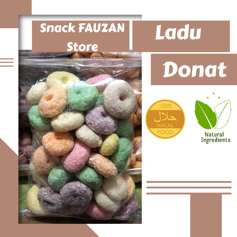 Ladu Donat Kering Warna Warni