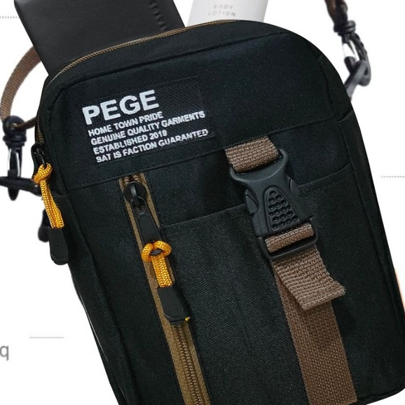 Tas Selempang PEGE Bahu Pria Slempang Casual Simpel - Tas Selempang Pria