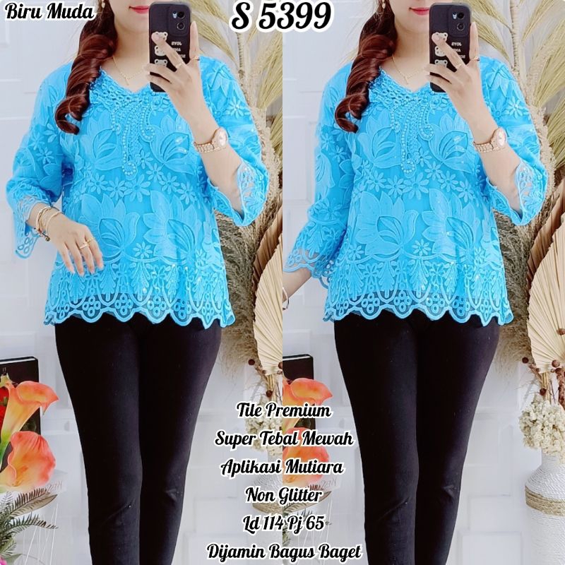 STYLE 5399. BAJU ATASAN BLOUSE TILE JUMBO TEBAL