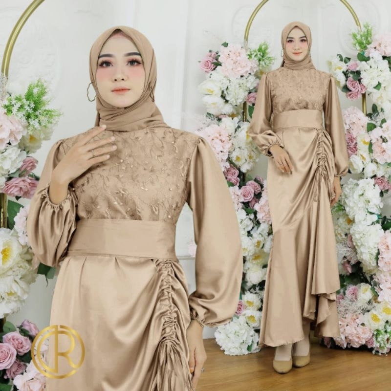 MAXI LAURA FASHION WANITA / GAMIS / PAKAIAN MUSLIM MEWAH / DRESS MEWAH TERLARIS TERBARU