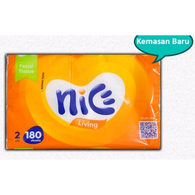 Tisu Nice 180 Sheets 2 ply Facial Tissue Tisu Wajah