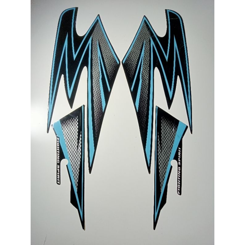 striping rx king variasi 2003 hitam biru, lis body rx king 2003 hitam biru