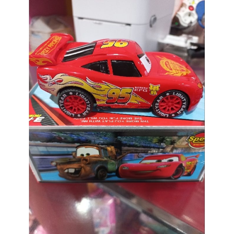 MAINAN MOBIL CARS BUMP GO BATERAI LIGHTING MCQUEEN PULBACK / CARS MAINAN ANAK