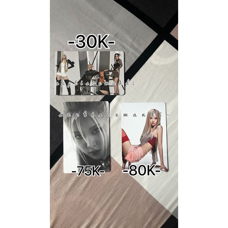 photocard rose blackpink