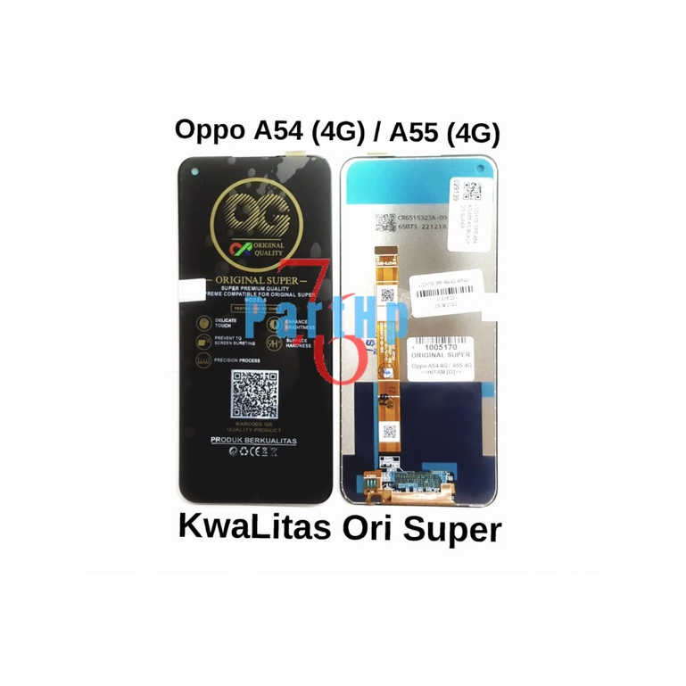 lcd Touchscreen Fullset Kwalitas Ori Super Oppo A54 - 4G - A55 - 4G - Hitam