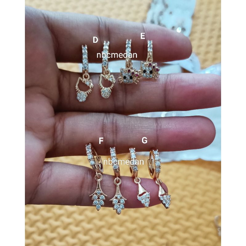 anting titanium import kode 07 ada 41 model ,awet,tahan lama bisa dipake sehari hari