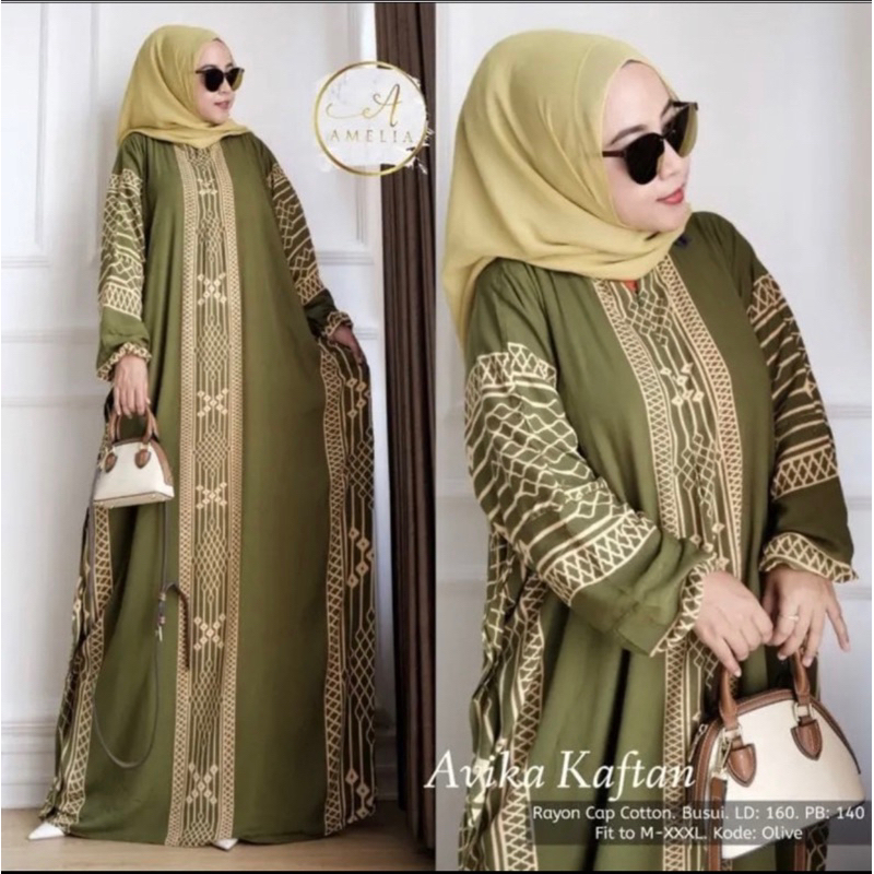 Gamis Kaftan Rayon Premium Super Jumbo Ld 170