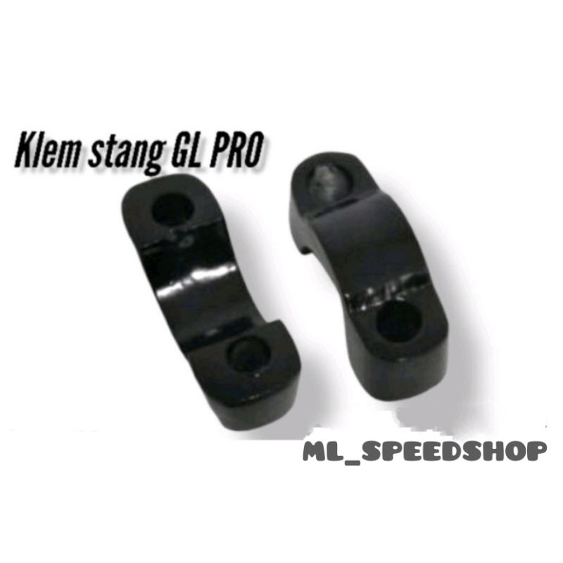 Klem stang GL Pro 1 set sepasang hitam