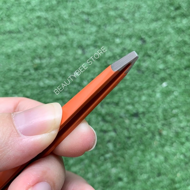 NUZ PINSET BULU / PINSET ALIS ORANGE STAINLESS STEEL PREMIUM TEBAL X9754