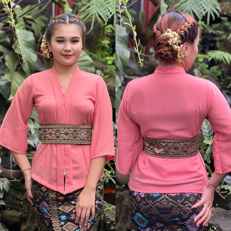 kebaya Kartini lonceng polos - kebaya Kartini lonceng trompet