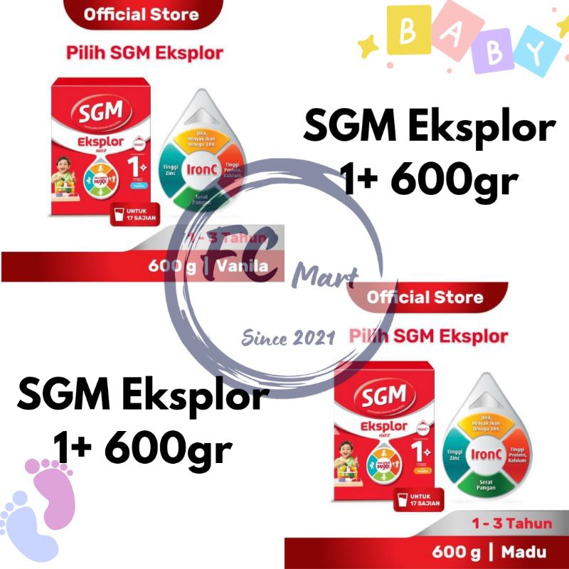 SGM 1+ Madu Vanilla 600gr Susu Anak (1-3 Tahun)