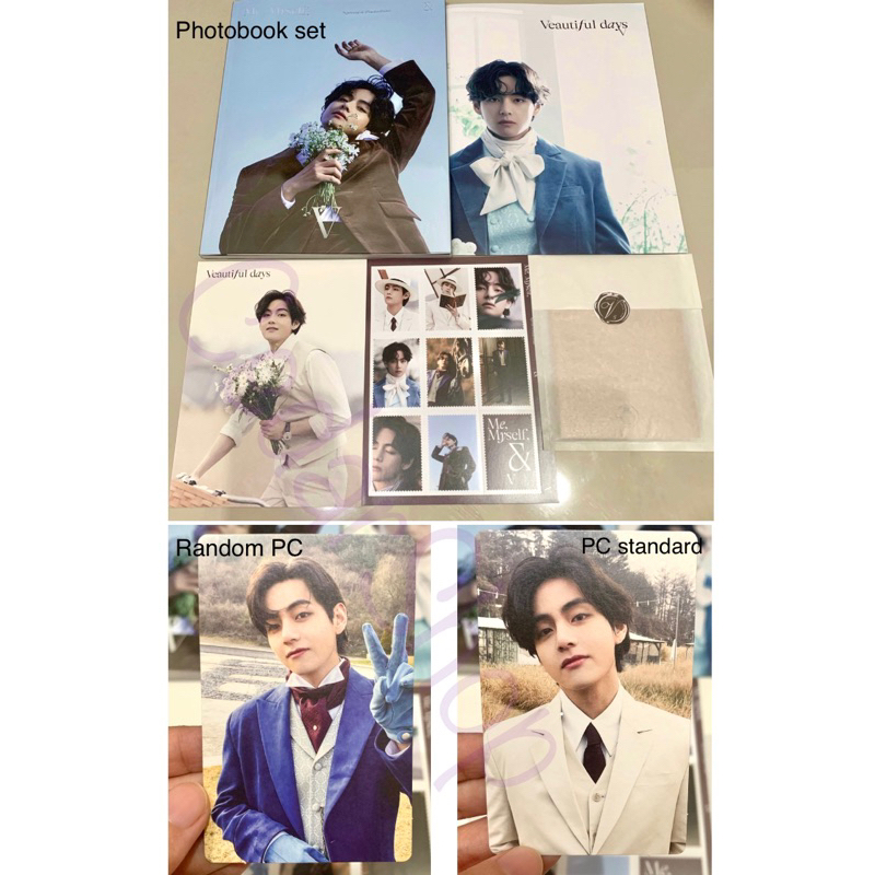 Unsealed Sharing Photofolio Me, Myself, & V : Veautiful Days Photobook Set, PC Standard, Random Phot