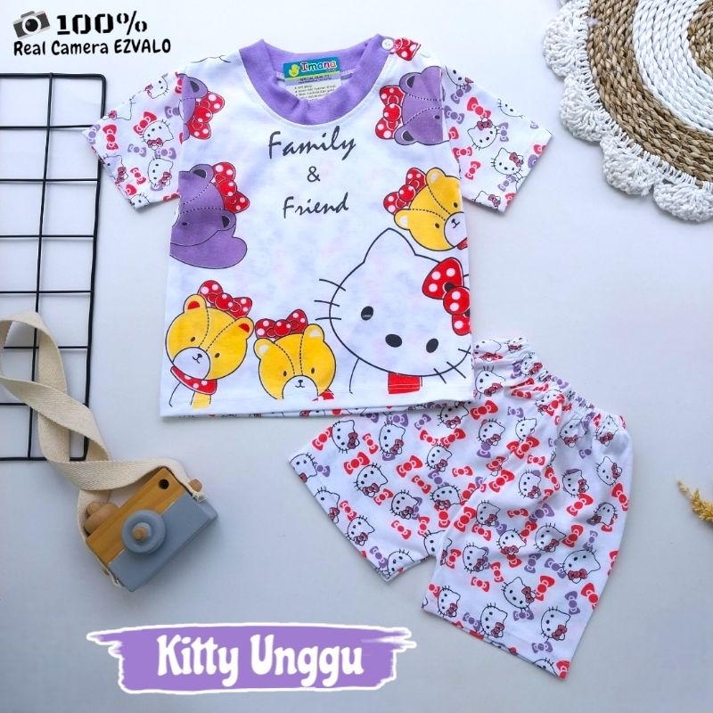 BAJU BAYI LENGAN PENDEK KAOS OBLONG PIYAMA KANCING BAHU