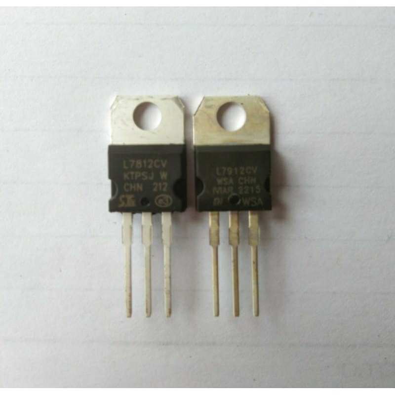 TR ic 7812 , 7912 voltage regulator 1set