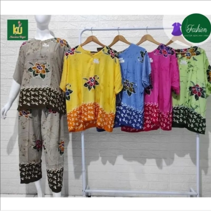 Fashion Stelan Jumbo Batik Kencana Ungu Cp Sunan Jumbo Kuh Label Hitam Viral