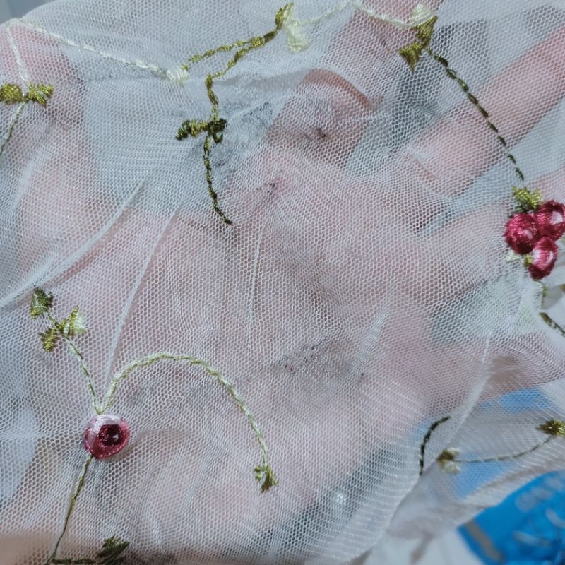 Set outer bordir bunga preloved