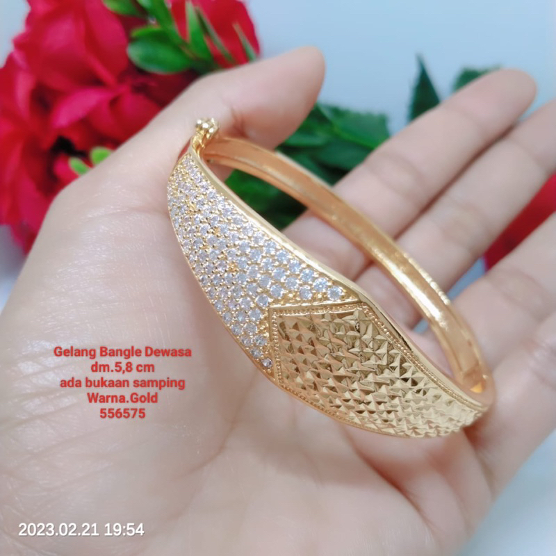 Gelang Bangle Golong Perhiasan Titanium Tembaga Xuping Terlaris Termurah Tidak Mudah Luntur