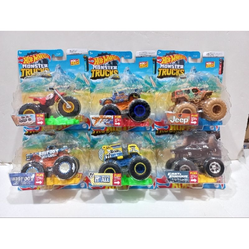 Hot Wheels Monster Trucks Original Mattel / Diecast Miniatur Hotwheels