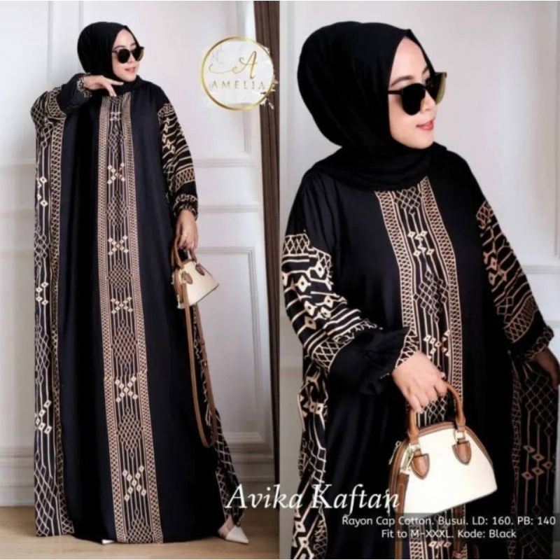 Kaftan Lowo Jumbo Kekinian Rayon Premium Busui Resleting Depan Baju Kelelawar Wanita Terbaru Termurah