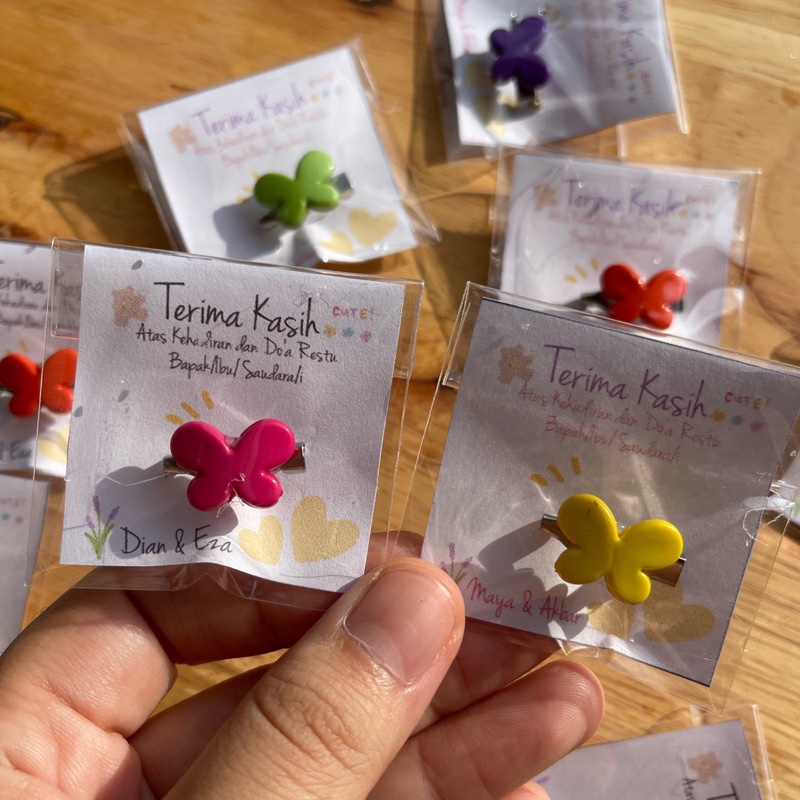 25pcs BROS KUPU KUPU MINI WARNA WARNI SOUVENIR PEKANBARU