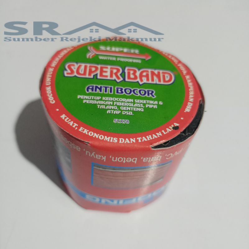 water roofing anti bocor lakban aspal SUPER BAND penambal bocor