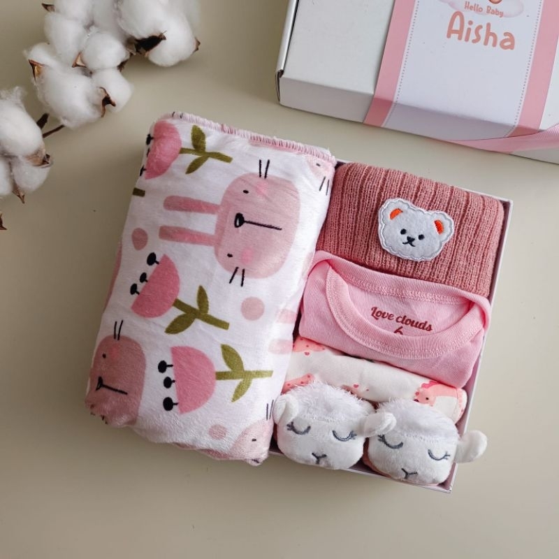 Migubox Kado Bayi Hampers Bayi Hampers Baby Girl Boy Kado Lahiran Perempuan Laki Laki murah Kado Bayi Perempuan Laki Laki Lucu murah