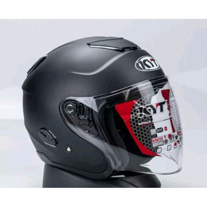 helm kyt kyoto hitam dof original
